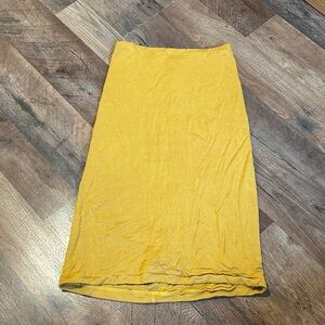 Maternity Mustard Pencil Skirt